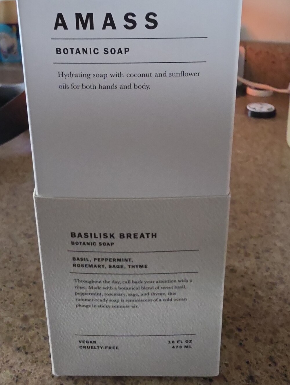 AMASS Basilisk Breath Botanic Soap - NIB 16OZ